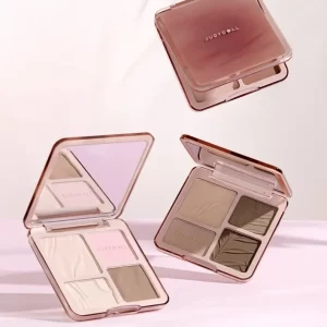 Палітра для контурування обличчя з пудрою і контуром Judydoll 2 in 1 Highlighter Contour Palette
