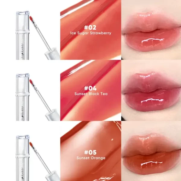 Стійкий блиск для губ Judydoll Ice Watery Lip Gloss - Зображення 4