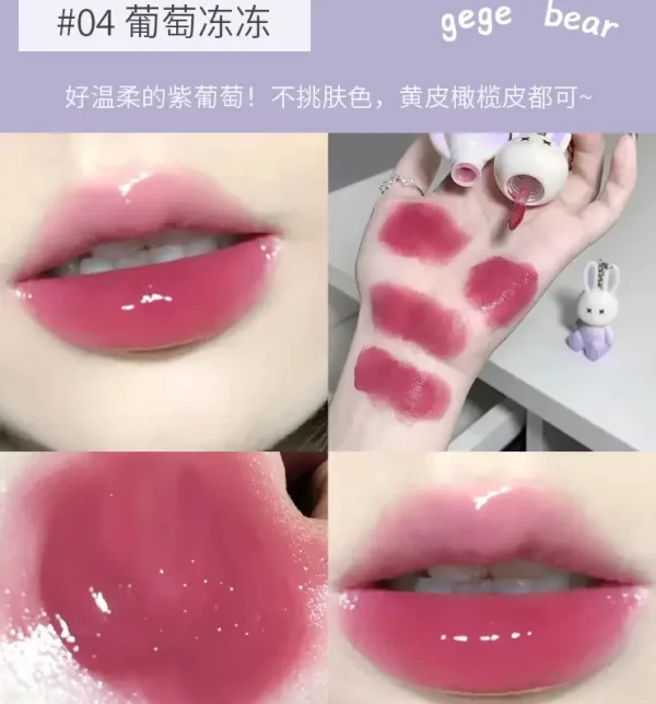 Зволожуючий тінт-зайчик Gege Bear Rabbit Series Moisturizing Gloss Lip Tint - Зображення 4