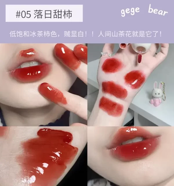 Зволожуючий тінт-зайчик Gege Bear Rabbit Series Moisturizing Gloss Lip Tint - Зображення 5