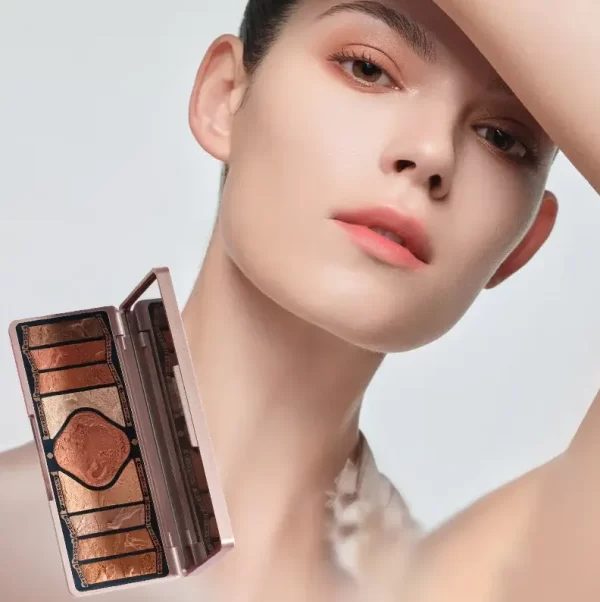 Палітра тіней Florasis Floral Engraving Phoenix Makeup Palette 02 Retro Brown - Зображення 3