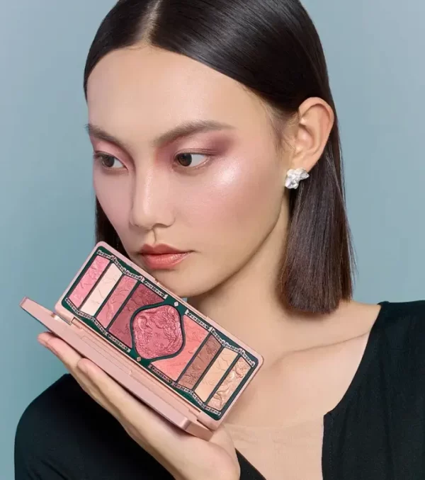 Палітра тіней Florasis Floral Engraving Phoenix Makeup Palette 04 Burgundy Sunset - Зображення 3