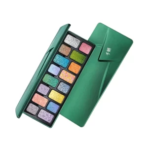 QianYan Cosmic Mind 16-Color Holographic Eyeshadow Palette T3871 — #08 Ambition